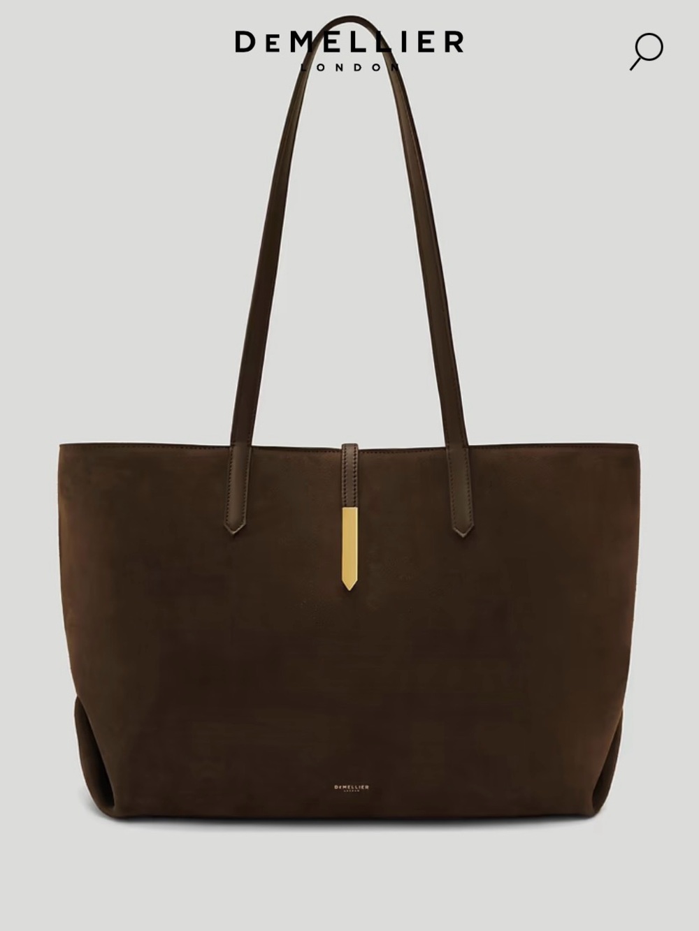 Demellier Tokyo Tote Mocha Suede